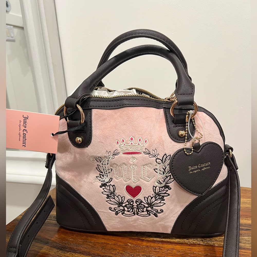 Juicy Couture Pink and Brown Women's Bag